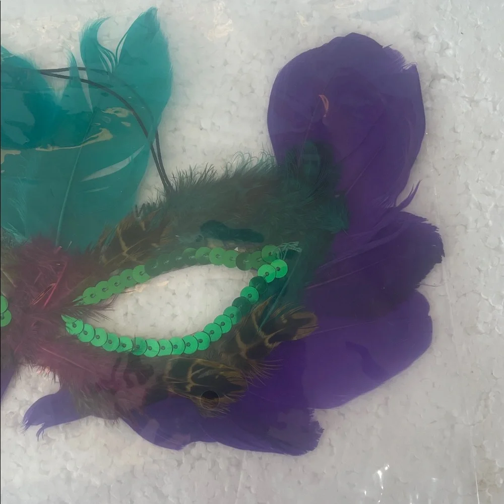Feather sequin Masquerade Mask Halloween cosplay theater costume party new